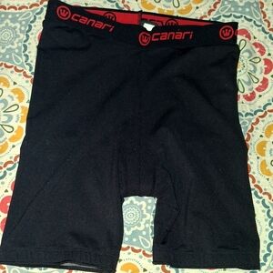 Canari Men's Black Boxer Briefs with Red Accents